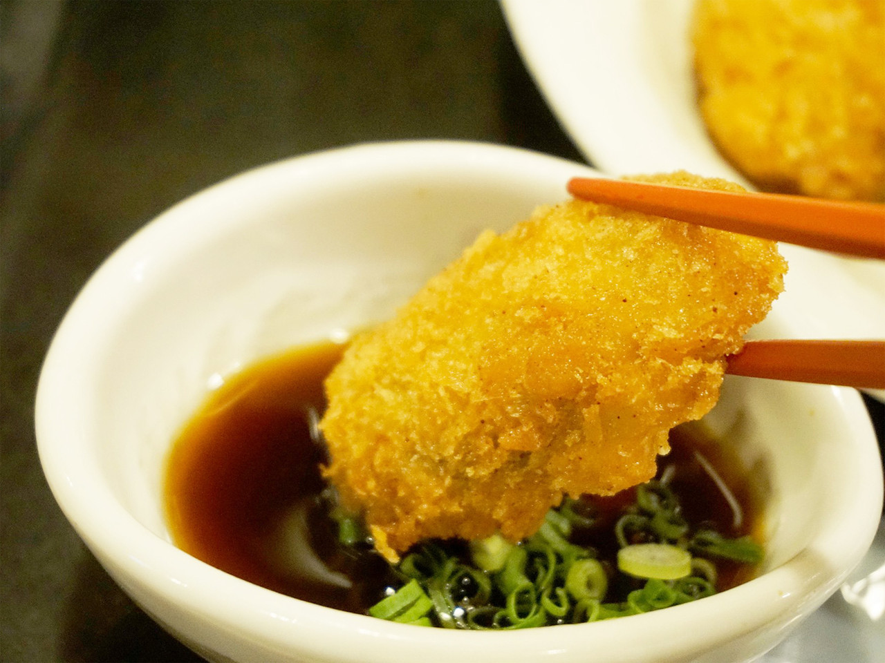 博多おんな節 福岡 魚定食の美味しいお店のカキフライ 梅山鉄平食堂