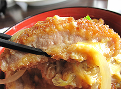 ランチ:極うま!カツ丼のかつ@ドッグカフェレストラン・ワンパーク大濠店