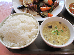 15ランチ:定食のご飯とスープ@点心楼・台北・平尾