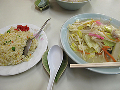 料理:チャンポンチャーハンセット650円@鳳凰(ほうおう)・飯倉