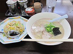 11ランチ:ラーメンセット600円@名代ラーメン亭・大橋西鉄名店街店