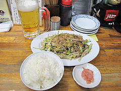 19料理:野菜炒め定食@鉄板焼・お好み焼き・居酒屋・好味(このみ)