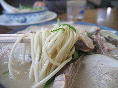 9ランチ:ラーメン麺@博多ラーメン・しばらく ・福重店