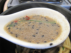 13ランチ:もつ鍋スープ@一人もつ鍋・元祖博多麺もつ屋・春吉