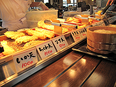 店内:天ぷらコーナー@丸亀製麺・那珂川・福岡