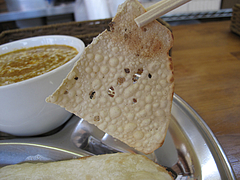 料理:パパダム@エルヘルメス・インドカレー・大橋