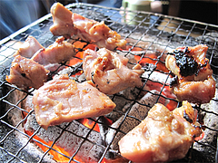 料理:地鶏炭焼を育てた@地鶏炭火焼・佐土野家・湯布院(由布院)