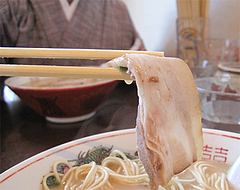 料理:ラーメンチャーシュー@嘘の三八・ベイサイドプレイス博多