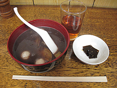 料理:田舎ぜんざい550円@はるやうどん・小倉