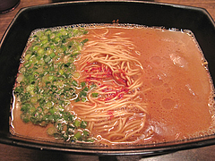 ランチ:釜だれとんこつラーメン空撮@ラーメン一蘭・西通り店・天神