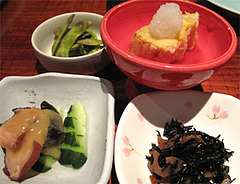 料理2:お通し250円@和膳・松の湯・春日原