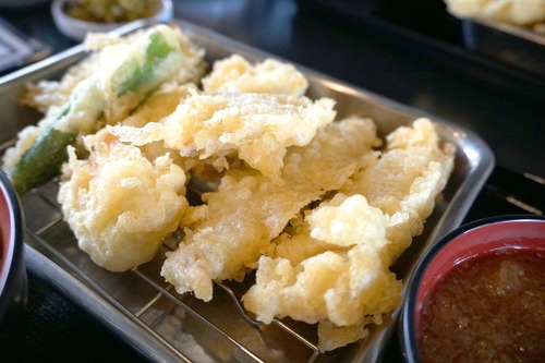 豚ロース、とり天ぷら定食2