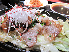 13ランチ:和牛カルビ鉄板定食@焼肉万歳・薬院店