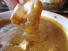 料理:カレーにナン@インドレストラン・タージ・大橋