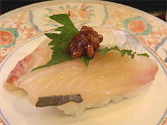 しまあじ315円@まわる寿司市場長浜店(元祖長浜屋の隣)