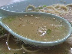 ランチ:餅ラーメンスープ@福一ラーメン・長尾店
