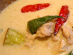グリーンカレージャスミンライス付750円@タイ屋台料理&ヌードル オシャ(osha)