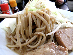 7ランチ:ラーメン普通・全粒粉麺・極太@ラーメン専門店・島系本店・野間店