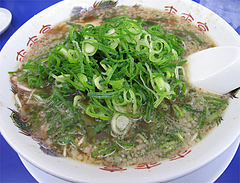 料理:背脂しょうゆラーメン600円@ラーメン来来亭・福岡空港東店