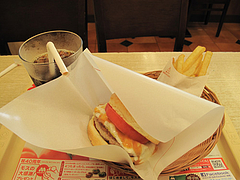 6ランチ:塩糀バーガーのセット@モスバーガー六本松店