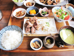 15伊都国地鶏炭火焼セット@御飯屋おはな