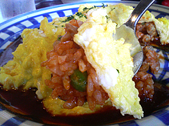 料理:オムライス食べる@モンペットクワ・田主丸