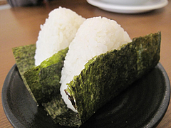 13ランチ:おにぎり100円@らーめん桜蔵・住吉