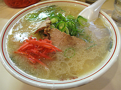 料理:ラーメン460円@長浜ラーメン一龍亭・博多区千代