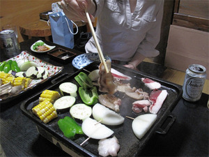 13焼肉パーリー@油山猟師小屋