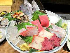 11居酒屋:刺身の盛り合わせ@海鮮居酒屋ふじけん・大名・天神・西通り