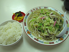7ランチ:ちゃんぽんセット600円@長崎飯店・天神
