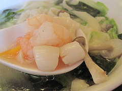 料理:刀削海鮮麺の具@中華・如家・平尾