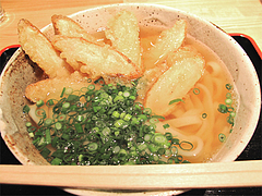 料理:かけうどん350円+ごぼう天100円@もちもち麺工房松・住吉
