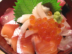 ランチ:魚男丼(海鮮丼)1@博多炉端・魚男(フィッシュマン)・今泉・天神