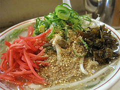 料理:デコ盛もやしラーメン@長浜ラーメン一龍亭・博多区千代
