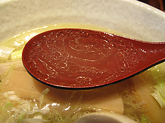12ランチ:塩らぁめん玉子入りスープ@ラーメン・らぁめんシフク(429)・福岡空港