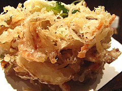 ランチ:野菜のかき揚げアップ@うどん・わらの蔵・今泉・天神