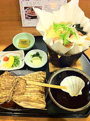7ランチ:紙鍋うどんすき御膳1,050円@博多大福うどん・うどんすきと水炊き