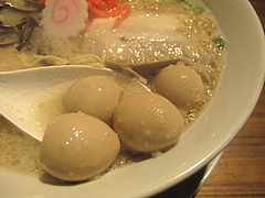 18ランチ:中華そば白うずら玉子100円@ホウテン食堂・奉天本家・中洲