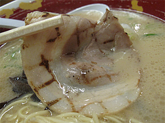 9ランチ:あっさり豚骨ラーメンチャーシュー1枚@ららららーめん・福重店