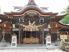外観:櫛田神社・本殿@博多つけ蕎麦・串揚げ・博多大乗路・櫛田神社