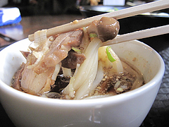 13ランチ:鶏きのこ(鶏ときのこのつけめん)食べる@讃岐うどん大使・福岡麺通団・薬院
