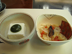 料理:加茂川ランチ・小鉢二種@梅の花・太宰府別荘・自然庵