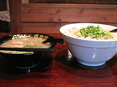 11ランチ:ラーメンとちゃんぽん側面@麺倶楽部・居酒屋げんき・春吉