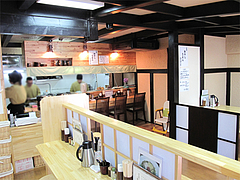 店内:カウンター席@うどん菊河