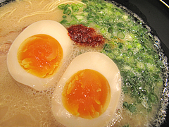 ランチ:煮玉子ラーメン@らーめん屋今泉のバス停まえ・天神