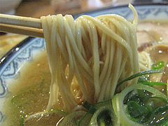 10ランチ:豚骨ラーメン麺@元祖赤のれん・節ちゃんラーメン・野間店