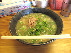 5ランチ:ラーメン450円@五号線沿いの元祖長浜ラーメン・太宰府