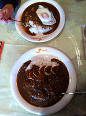 5ランチ:普通盛280gと中盛350g@カレーとコーヒーの店・インダス