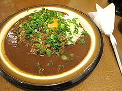 料理:ねぎ玉カレー600円@チャーリーブラウン・サンセルコ・ゴールド免許センター